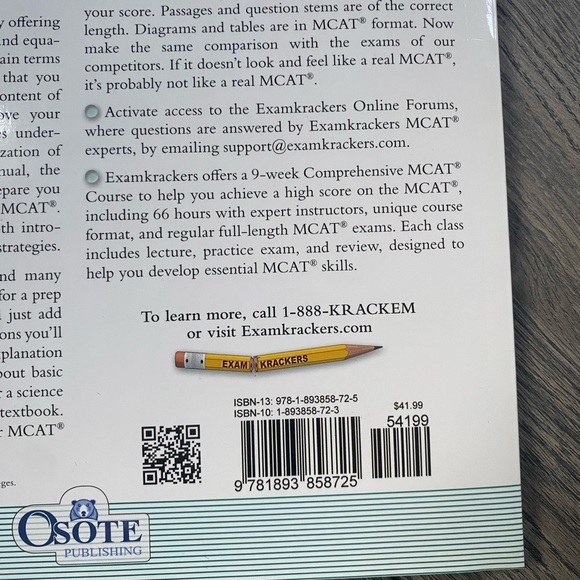 NEW MCAT Examkrackers biology 1 - Picture 3 of 4